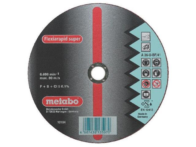 Kapskiva Metabo; 125x1,6 mm för metall
