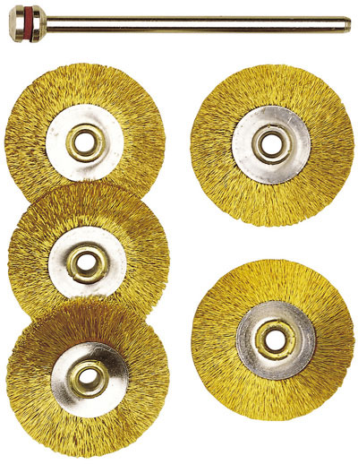 Mässingsborste Proxxon; 22 mm; 5 st.