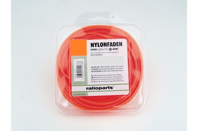 Trimmertråd (1,6 mm/15 m) orange, rund
