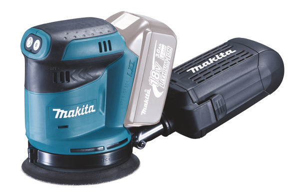 Excenterslip Makita DBO180Z; 18 V (utan batteri och laddare)