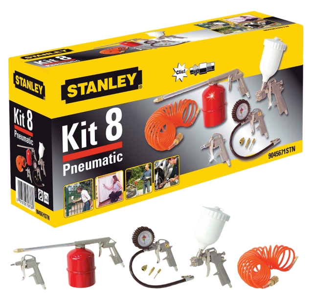 Kompressorset för målning och blåsning Stanley KIT8