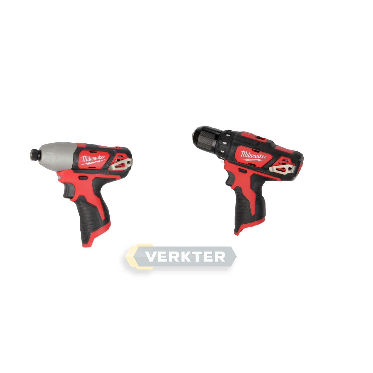 Verktygspaket Milwaukee M12 BPP3A; 12 V; 2x2,0 Ah batt.