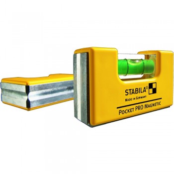 Magnetiskt vattenpass Stabila 101 POCKET-PRO-Magnetic CLIP
