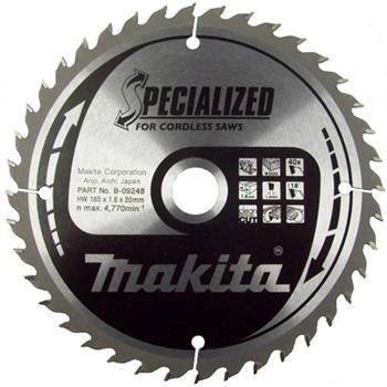 Sågklinga för trä Makita; 165x1,6x20,0 mm; Z40; 18°
