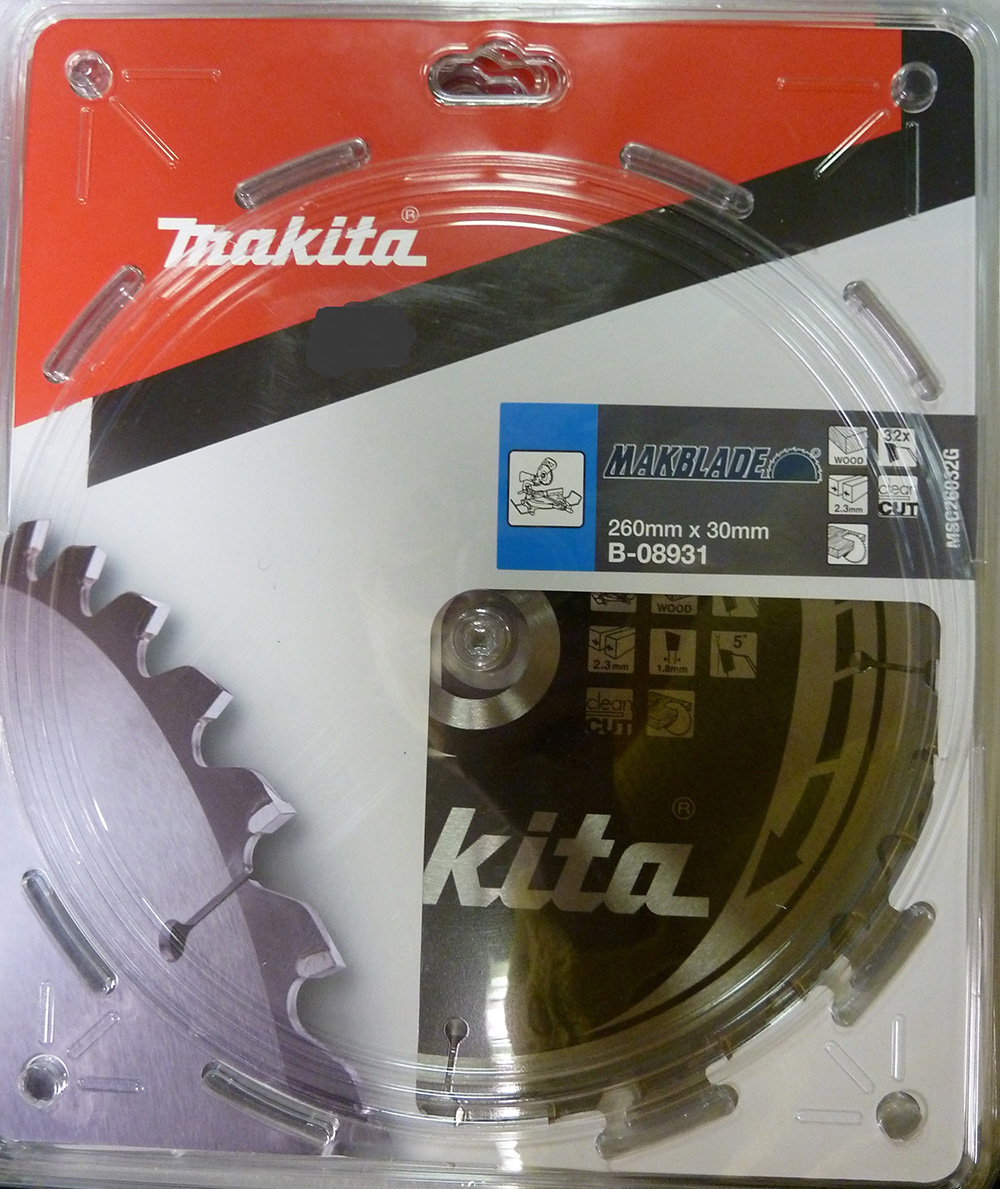 Sågklinga för trä Makita; 260x2,3x30,0 mm; Z32; 5°