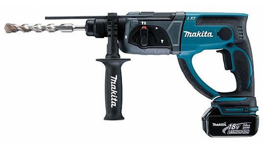 Batteridriven borrhammare Makita DHR202RFJ; 2,0 J; SDS-plus; 18 V; 2x3,0 Ah batt.