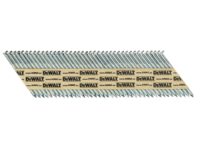 Spik DeWalt; 2,8x63 mm; 34°; 2200 st; galvaniserat i räfflad skaft