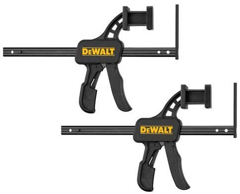 Skruvtvingar till styrskena DeWalt DWS5021/5022/5023; 2 st.