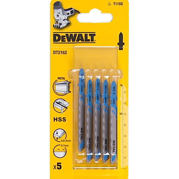Sticksågsblad DeWalt T118G; 5 st.