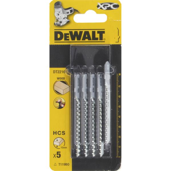 Sticksågsblad DeWalt T119BO; 5 st.
