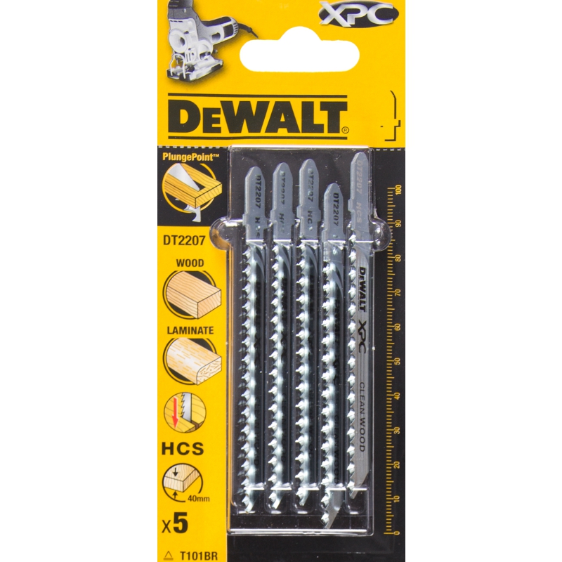 Sticksågsblad DeWalt T101BR; 5 st.