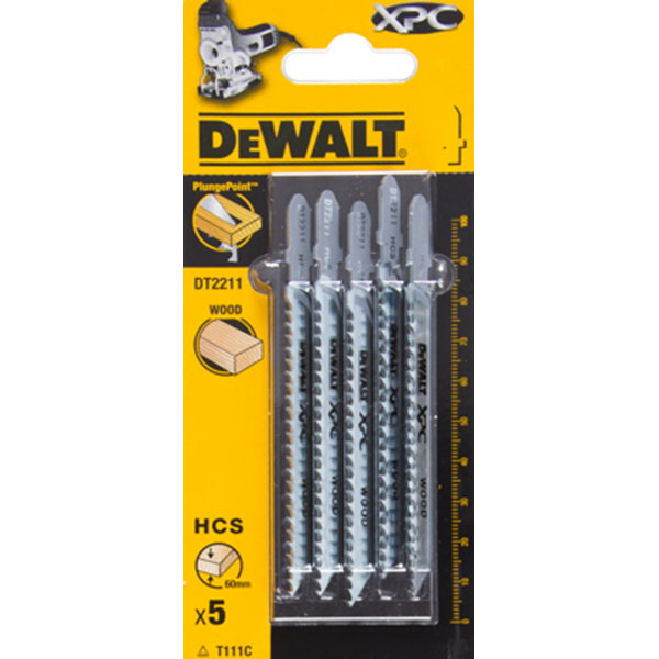 Sticksågsblad DeWalt; 5 st.