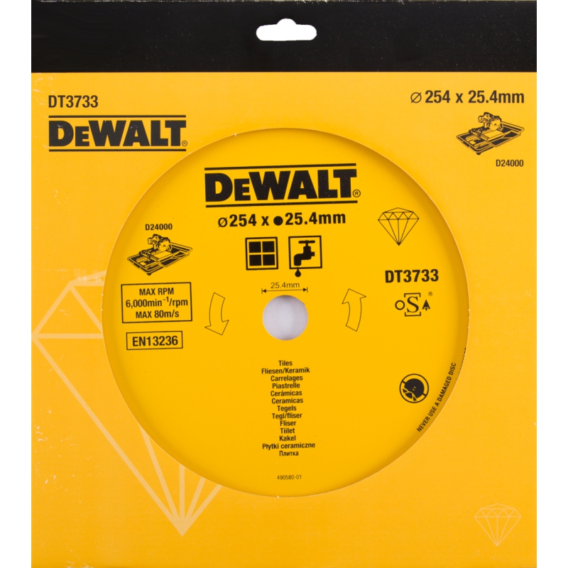 Diamantkapskiva DeWalt; 254 mm