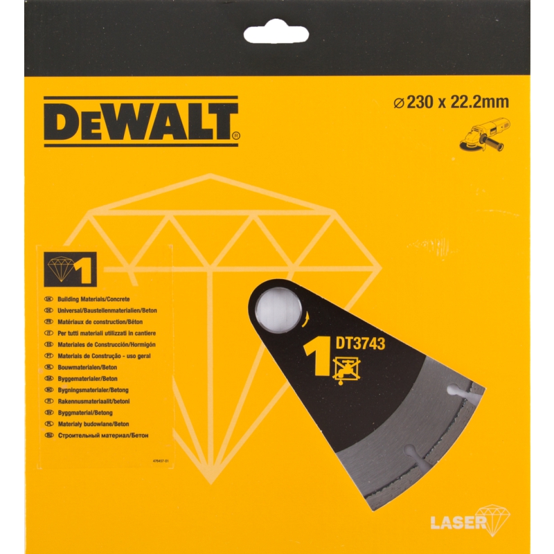 Diamantkapskiva DeWalt; 230 mm