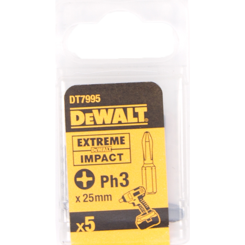 Bits spår DeWalt; PH3; 5 st.