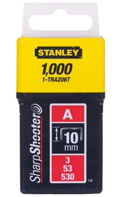 Häftklammer  Stanley; 11,3x10 mm; 1000 st.; typ A; stål
