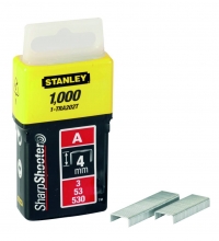 Häftklammer  Stanley; 11,3x4 mm; 1000 st.; typ A; galvaniserat