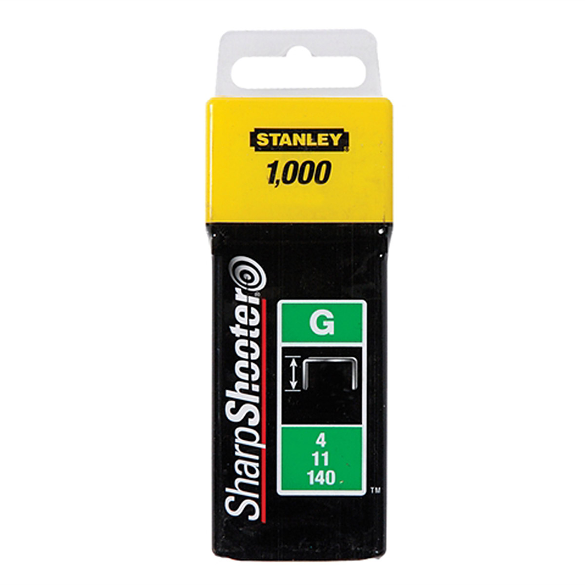 Häftklammer  Stanley; 10 mm; 1000 st.; typ G; stål