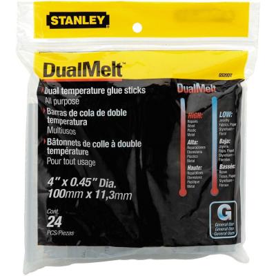 Limstift Stanley ''DualTemp''; 12x100 mm; 24 st.; genomskinlig