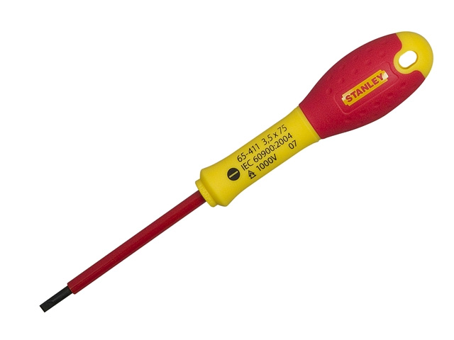 Platt skruvmejsel Stanley FatMax VDE; SL3,5; 1000 V