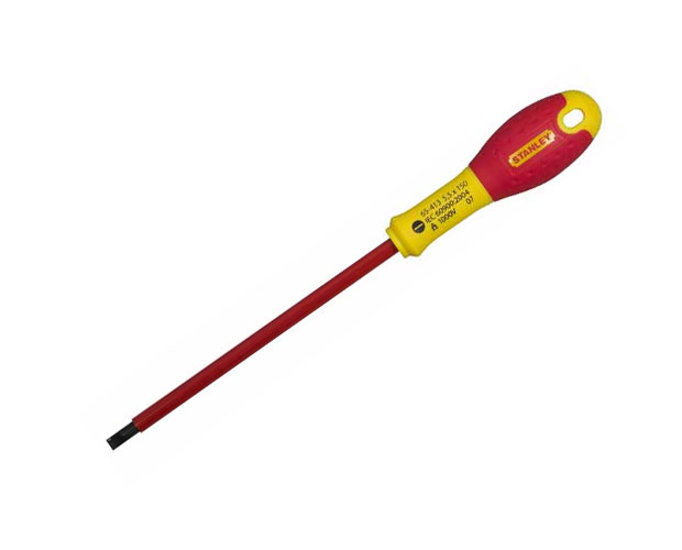 Platt skruvmejsel Stanley FatMax VDE; SL5,5; 1000 V