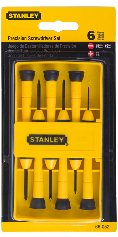 Skruvmejselsats Stanley CUSHION GRIP; 6 st.