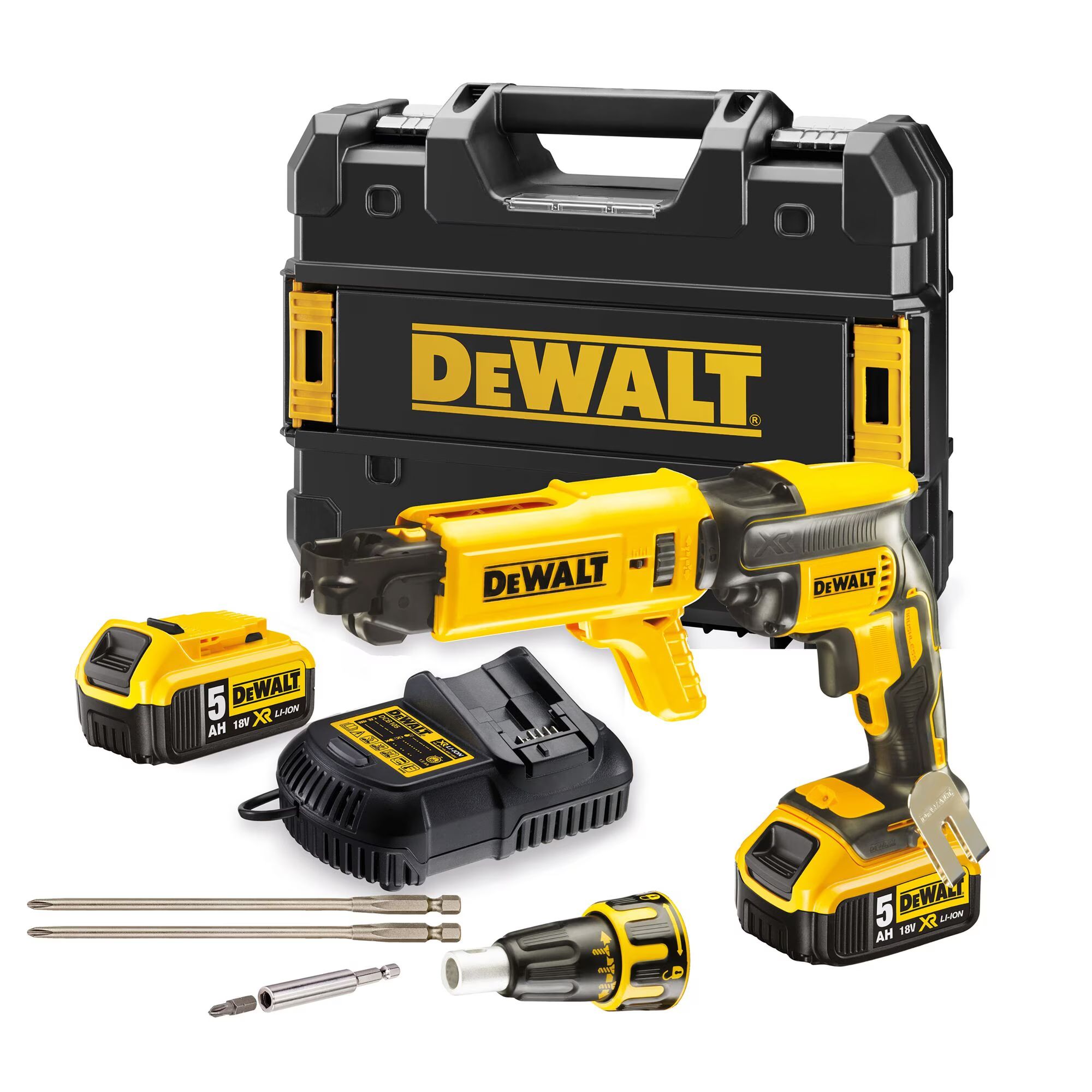 Skruvautomat DeWalt DCF620P2K; 18 V; 2x5,0 Ah batt.