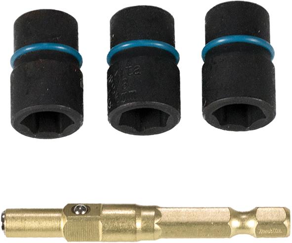 Hylsnyckelsats Makita; 1/4''; 8/9,6/10 mm