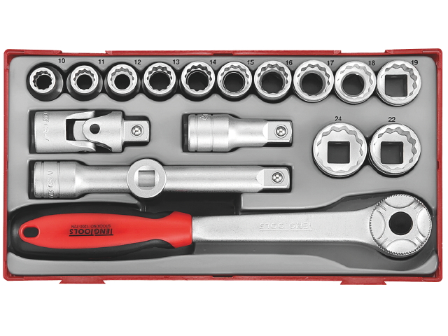 Hylsnyckelsats Teng Tools TT1218; 18 st.