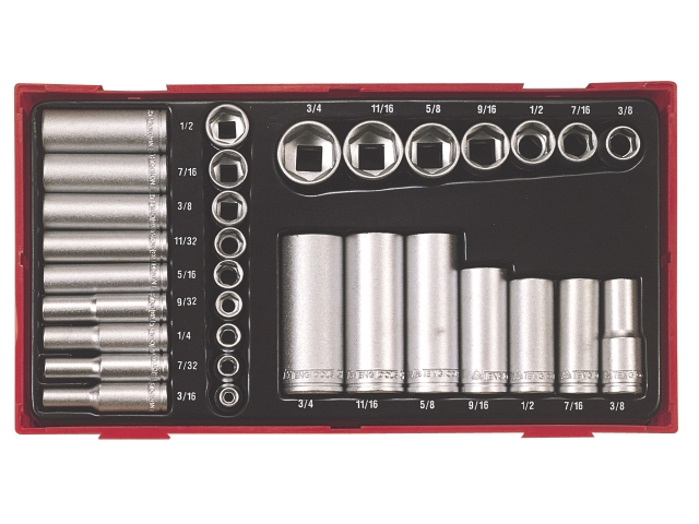 Hylsnyckelsats Teng Tools TTAF32; 32 st.