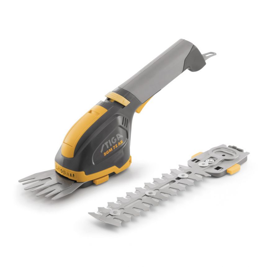 Grässax Stiga SGM 72 AE; 7,2 V; 2,5 Ah sladdlös; 8/18 cm längd