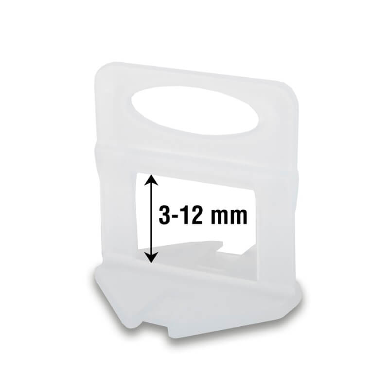 Nivåhatt Rubi DELTA LEVEL SYSTEM; 3-12 mm; 1 mm; 100 st.